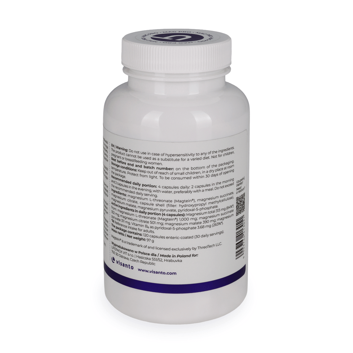 MagPro – Magnesium L-threonate Magtein® **NEW**