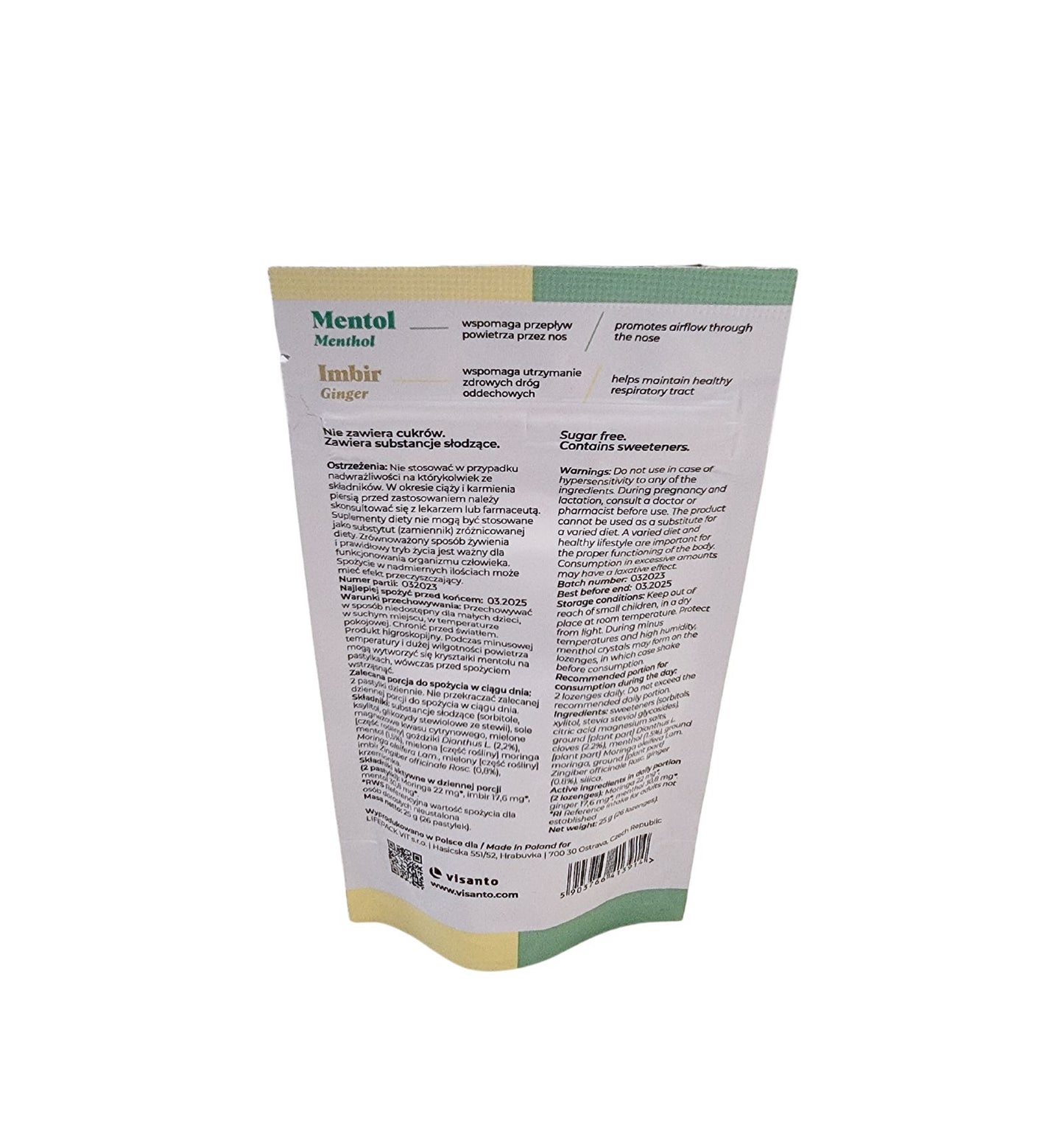 Throat candies - menthol, clove and ginger