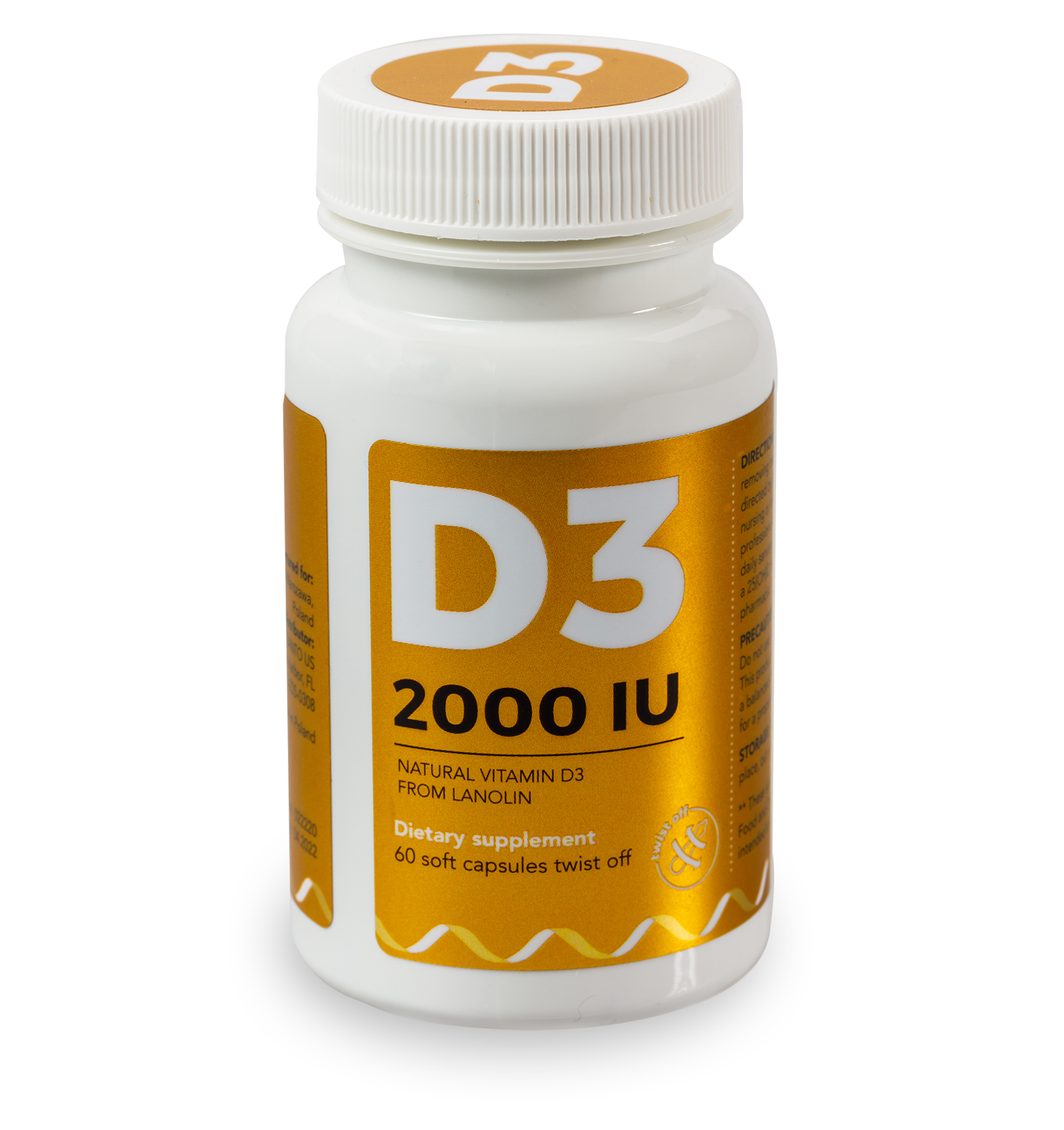 D3 2000 IU Capsules - Twist Off