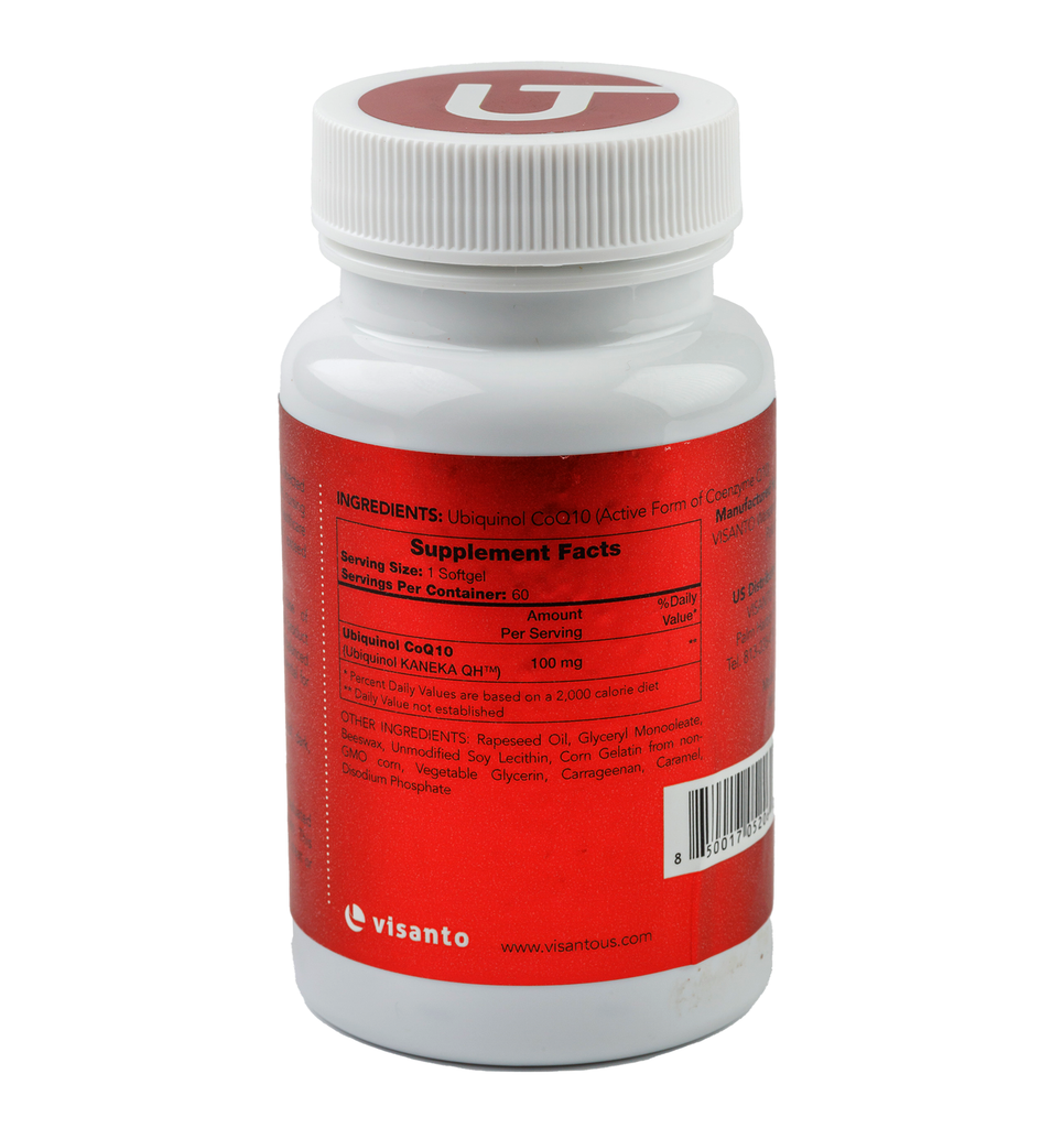 Ubiquinol CoQ10 100mg Visanto US