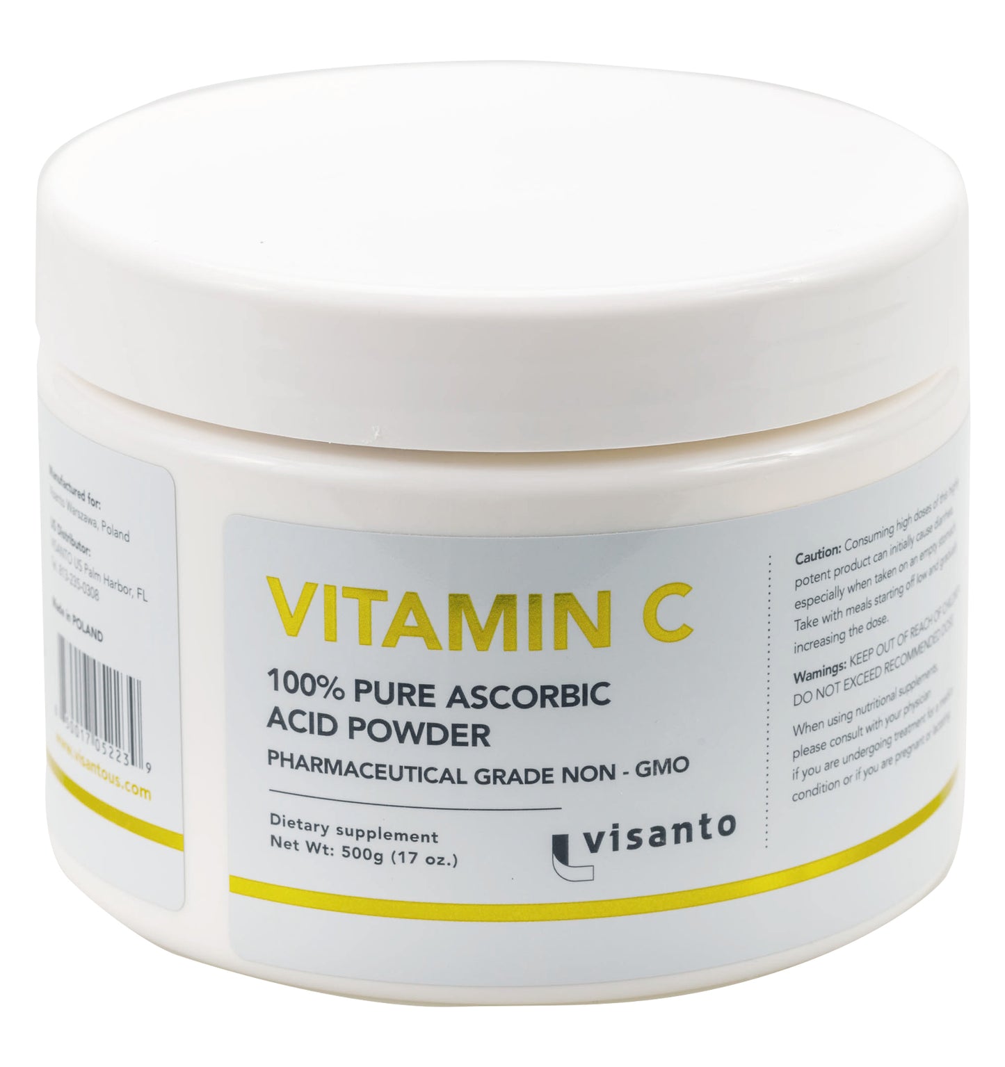 WITAMINA C - 100% KWAS L-ASKORBINOWY 500g